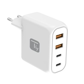 Caricatore Alimentatore 2 Porte USB-C&trade e 2 Porte USB-A da Muro 100W per Smartphone o Tablet