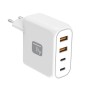 Caricatore Alimentatore 2 Porte USB-C&trade e 2 Porte USB-A da Muro 100W per Smartphone o Tablet