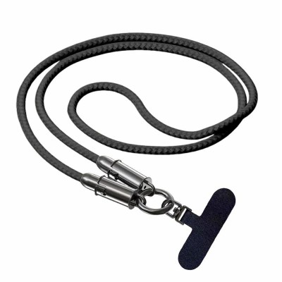 Cavo USB-C&trade Maschio Maschio con Lanyard Integrato 60W PD Nylon e Alluminio, Nero