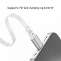Cavo USB-C&trade Retrattile PD 60W 3A Compatibile Thunderbolt 3/4 1 metro Bianco