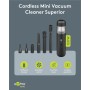 Mini Aspirapolvere Superior 120 W con Batteria, Nero