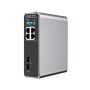 REYEE CLOUD INDUSTRIAL SWITCH L2 FULL MANAGED IP40, 4XRJ45 GIGABIT, 2XSFP, 3 P. POE+ E 1 P. POE++