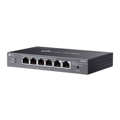 Switch 6 Porte Gigabit Easy Managed con 4 Porte PoE+, ES206GP
