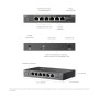 Switch 6 Porte Gigabit Easy Managed con 4 Porte PoE+, ES206GP