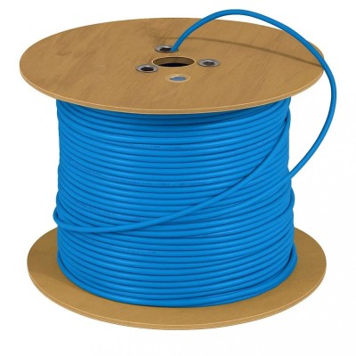 Bobina U/UTP Cavo Cat.6A Rame 500MHz B2ca 500 m Rigido LSZH Blu