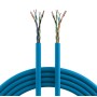 Matassa U/UTP Cavo Cat.6A Rame 500MHz B2ca 305 m Rigido LSZH Blu