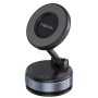 Supporto Magnetico per Smartphone con 2 Snodi a 180&deg, Chiusura a Rotazione e Ventosa, Nero/Bronzo