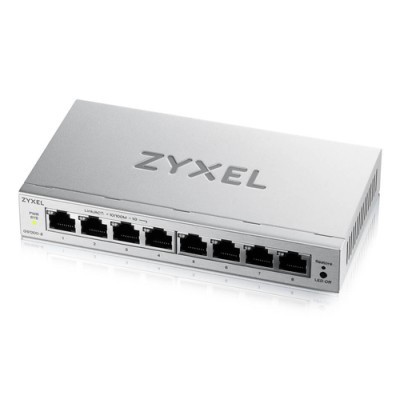 ZYXELSWITCH SMART MANAGED, 8 PORTE GIGABIT - EASY MANAGEMENT PER VLAN, QOS - DESIGN SENZA VENTOLE, D