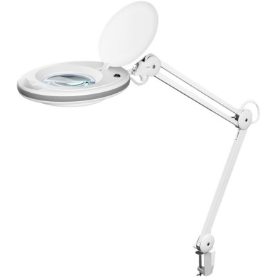 Lampada LED con Lente d'ingrandimento a 3 Diottrie 8W Attacco a Morsetto