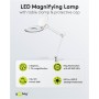 Lampada LED con Lente d'ingrandimento a 3 Diottrie 8W Attacco a Morsetto
