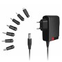 Alimentatore Universale Regolabile 3V-12V con 7 Spine DC, Nero