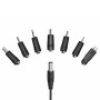 Alimentatore Universale Regolabile 3V-12V con 7 Spine DC, Nero