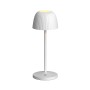 Lampada da Tavolo LED per Esterni con Base di Ricarica Bianca