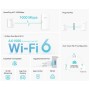 Kit Adattatori di Rete Powerline AV1000 con Porta Gigabit e Wi-Fi 6 Dual Band AX1500
