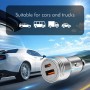Caricabatteria da Auto con Doppia Porta USB, 20W, USB-A (QC), USB-C&trade (PD), Argento