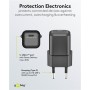 Alimentatore Caricatore Rapido USB-C&trade PD GaN Nano 20W 3A Nero