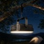 Powerbank Outdoor Energia Solare 10000 mAh con Lampada da Campeggio/Torcia IP65 2xUSB, Nero