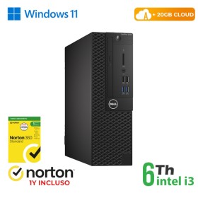 RINOVO PC DELL Optiplex 3050-5050 SFF i3-6X00 DDR 8GB SSD 256GB HDMI W11P CLOUD20GB Grade A 1Y Warra
