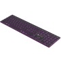 Tastiera Ultrasottile Wireless 2.4G + 2 BT Ricaricabile con Retroilluminazione, Nero