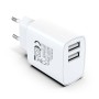Caricatore Alimentatore 2x USB-A 12W da Muro