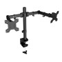 Supporto da Scrivania per 2 Monitor 13-27'' a Morsetto o Vite Passante