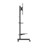 Supporto Mobile da Pavimento con Altezza Regolabile e Mensole, per TV  da 37-75''