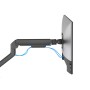 Supporto da Scrivania per Monitor 17-32'' con Molla a Gas Estensione 500 mm