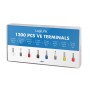 Set con 1200 Puntalini Isolati per Cavi da 0,5 a 10 mm²