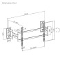 Supporto Universale a Muro con Piastra Divisa per TV LED LCD 75-120'' Full-Motion