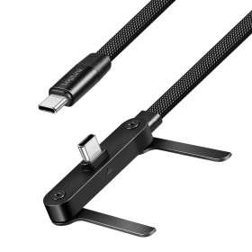 Cavo Dati/Ricarica Rapida USB-C&trade M/M 1,5m 480Mbps 240W con Supporto, Nero