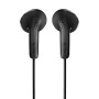 NGS CROSS GLIDE BLACK: Auricolari a bottone con microfono e controllo del volume. Pulsante multifunz