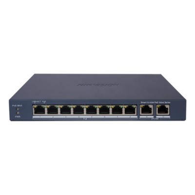 HIKVISION SWITCH SMART MANAGED POE 10/100 8 POE PORTS