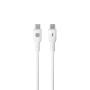 Cavo USB-C&trade Maschio / USB-C&trade Maschio 2.0 PD 60W 1,5 m Silicone con Led, Bianco