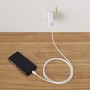 Cavo USB-C&trade Maschio / USB A Maschio 2.0 2.4A 1,5 m Silicone con Led, Bianco