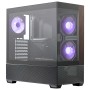 Cooler Master Elite 690 Wood Black, mid tower, supporto MB ATX/mATX/mITX, "fishtank", pannello legno