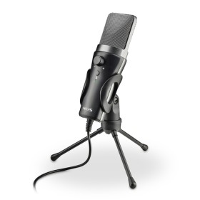 NGS MS120 USB: microfono USB con supporto per treppiede. Ideale per PC o laptop. Suono chiaro. Regol
