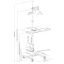 Supporto da Pavimento TV LCD/LED 17-32'' con Mensola e Porta CPU