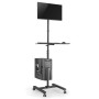 Supporto da Pavimento TV LCD/LED 17-32'' con Mensola e Porta CPU