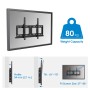 Supporto a Muro per TV con Schermo da 37'' a 86'' Inclinabile per Esterno con Sistema Antifurto