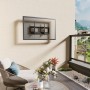 Supporto a Muro per TV con Schermo da 37'' a 86'' Inclinabile per Esterno con Sistema Antifurto
