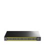 Switch 48 Porte Web-Managed PoE++ Gigabit L2 con 4 Porte SFP, GS2048PS4 Nero