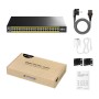 Switch 48 Porte Web-Managed PoE++ Gigabit L2 con 4 Porte SFP, GS2048PS4 Nero