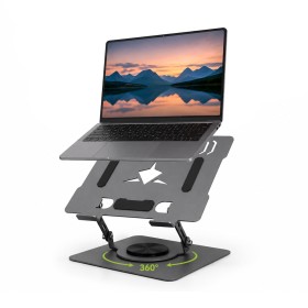 Supporto Girevole Regolabile per Laptop e Tablet Nero