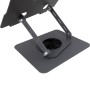 Supporto Girevole Regolabile per Laptop e Tablet Nero