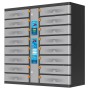 Armadio di Ricarica USB-C&trade 16 Scomparti con Chiusura a PIN e Touchscreen 850W Grigio