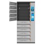 Armadio di Ricarica USB-C&trade 11 Scomparti con Chiusura a PIN e Touchscreen 500W Grigio