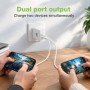 Caricatore Alimentatore GaN USB-C&trade 35W e USB-A QC3.0 da Muro