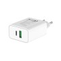 Caricatore Alimentatore GaN USB-C&trade 35W e USB-A QC3.0 da Muro