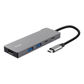 TRUST ADATTATORE DOCKING STATION MULTIPORT 5 IN 1, 1 HDMI 4K(60HZ), 1 USB-C PD, 1 USB-C, 2 USB-A 3.2