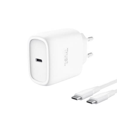 TRUST ALIMENTATORE/CARICABATTERIA 45W USB-C PER APPLE - CAVO RICARICA INCLUSO - PLASTICA RICICLATA 5
